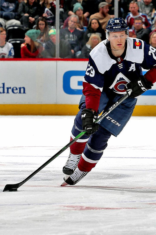 Nathan Mackinnon Ice Hockey Centre Colorado Art Print Decor Jigsaw Puzzle