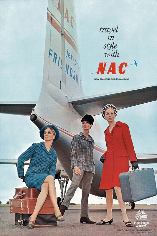 National Airlines Vintage Travel Print Jigsaw Puzzle