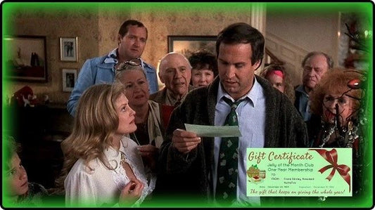 National Lampoon'S Christmas Vacation Jelly Of The Month Club Certificate 3!!