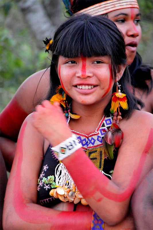 Native American Girls Young Print Jigsaw Puzzle