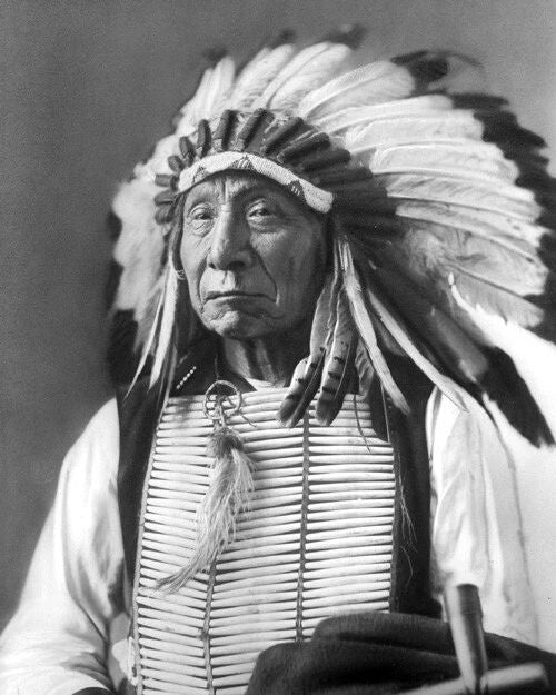 Native American Indian Chief Red Cloud Glossy Photo Lakota Sioux Print