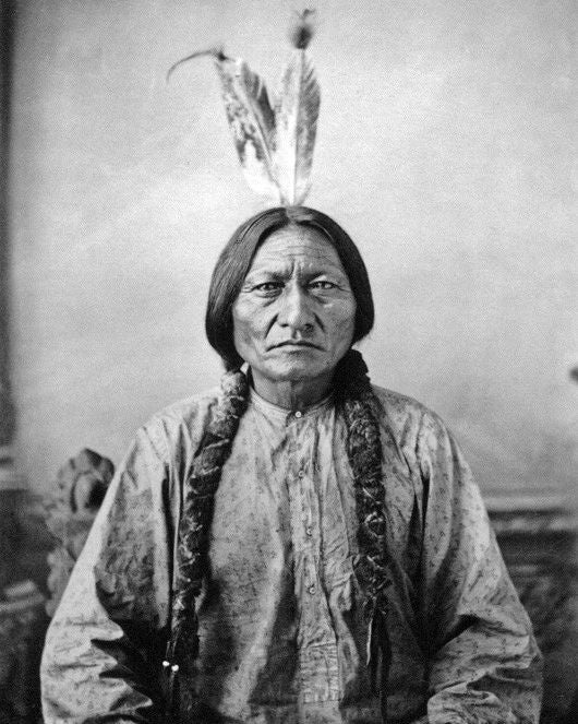Native American Indian Chief Sitting Bull Magnet Sioux Print Glossy Magnet