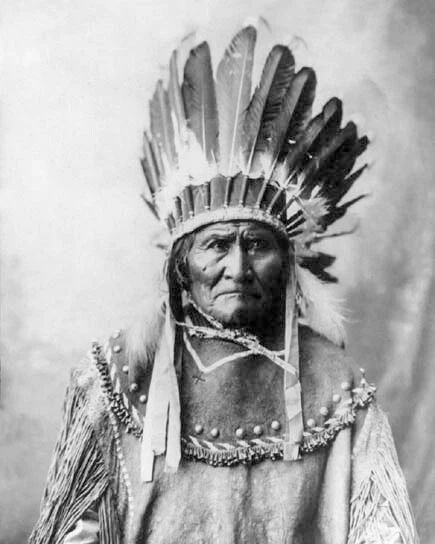 Native American Indian Geronimo Glossy Keychain Apache Leader Keychain 2