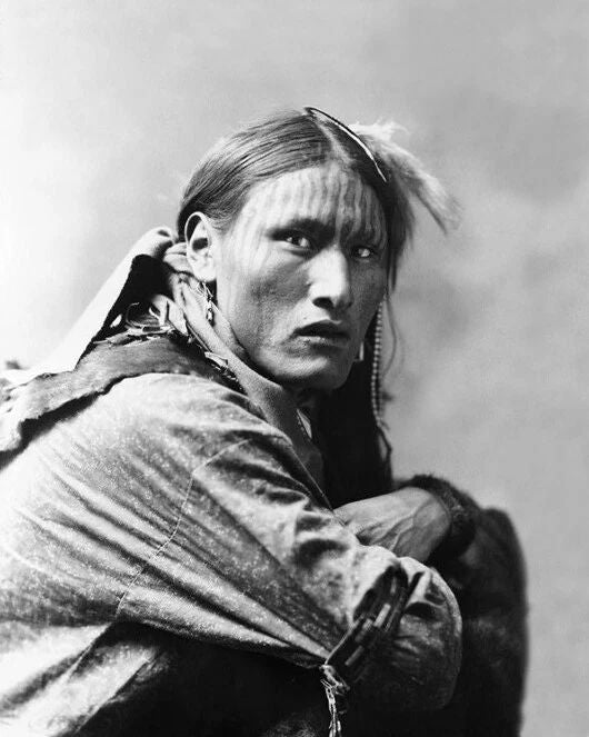 Native American Indian Leader White Belly Glossy Magnet Sioux Magnet