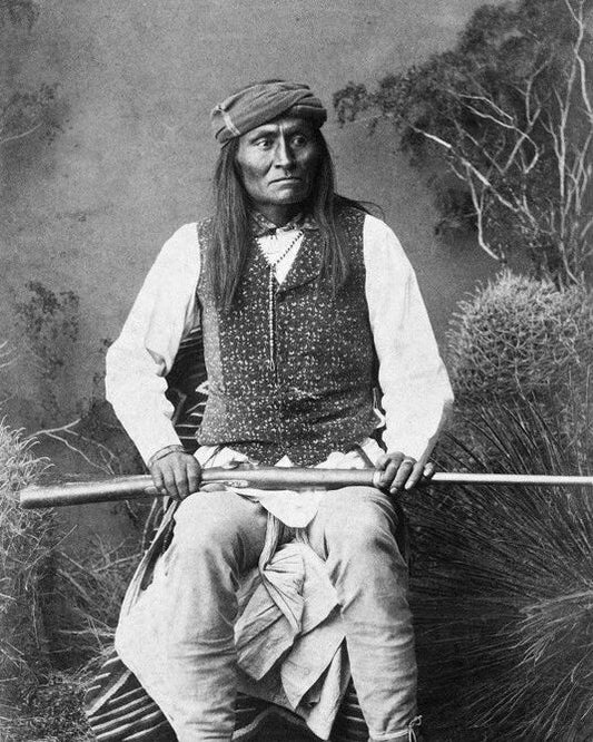 Native American Indian Mangas Glossy Photo Apache Chief Print Poster
