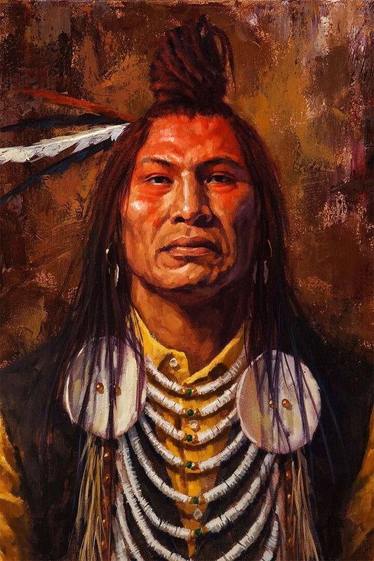 Native American Indian Print Jigsaw Puzzle