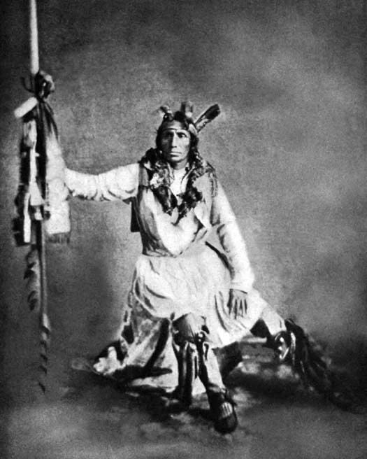 Native American Indians Chief Little Crow Glossy Magnet Dakota Tribe Print 1