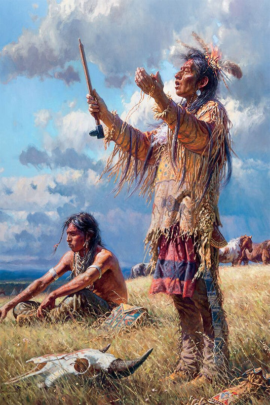 Native Americans Local People Ethnic Print Jigsaw Puzzle