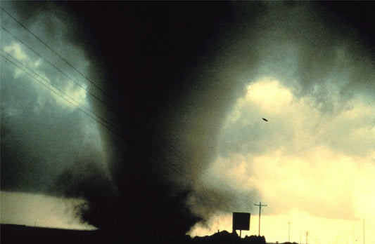Natural Disaster Dimmitt Texas Tornado Picture Keychain Keychain Print