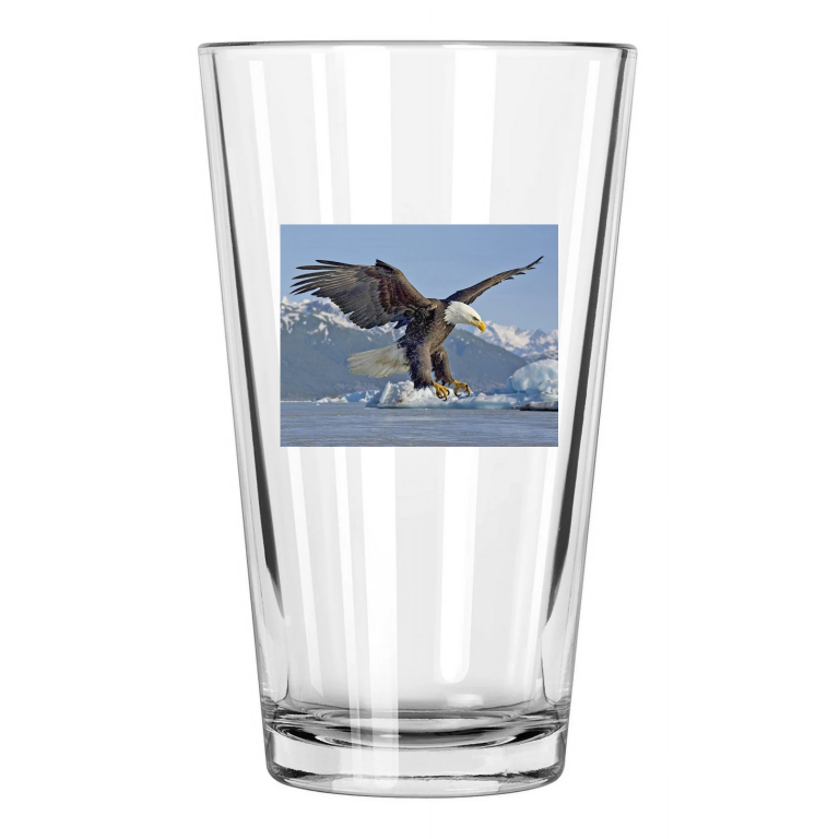Nature Bald Eagle Photo Animal America Bird 3 Pint Beer Drinking Glass
