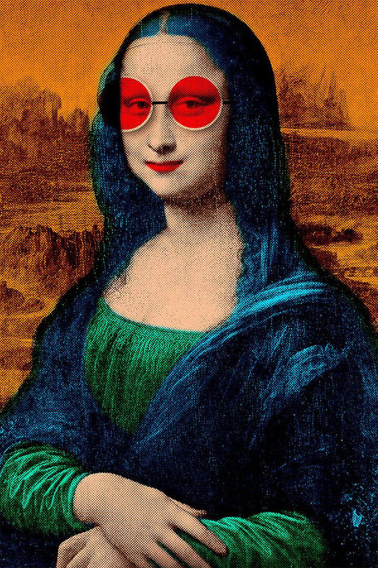 Naughty Mona Lisa Marijuana Themed Reel Jigsaw Puzzle