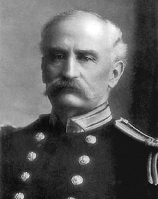 Navy Admiral Francis M. Bunce Glossy Keychain Military Vintage Print