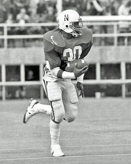 Nebraska Mike Rozier Glossy Keychain Print College Heisman Trophy Winner