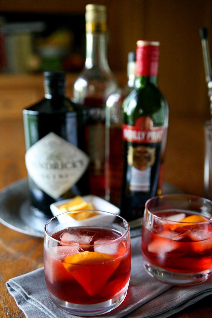 Negroni Italian Cocktail Print Jigsaw Puzzle