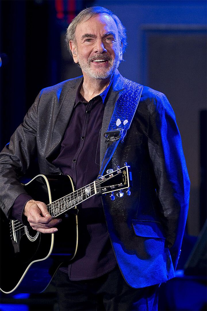 Neil Diamond Sings In Concert Painting Jigsaw Puzzle