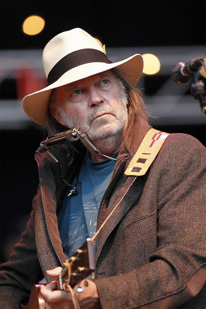 Neil Young Vintage Singer Activist Star Jigsaw Puzzle
