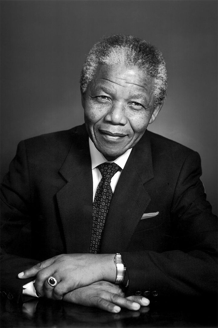 Nelson Mandela Great Leader Star Painting Print Jigsaw Puzzle