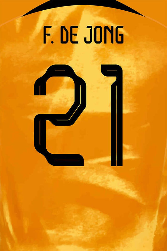 Netherlands #21 Frenkie De Jong World Soccer Championship Jigsaw Puzzle