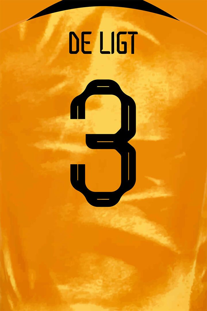 Netherlands #3 Matthijs De Ligt World Soccer Championship Jigsaw Puzzle