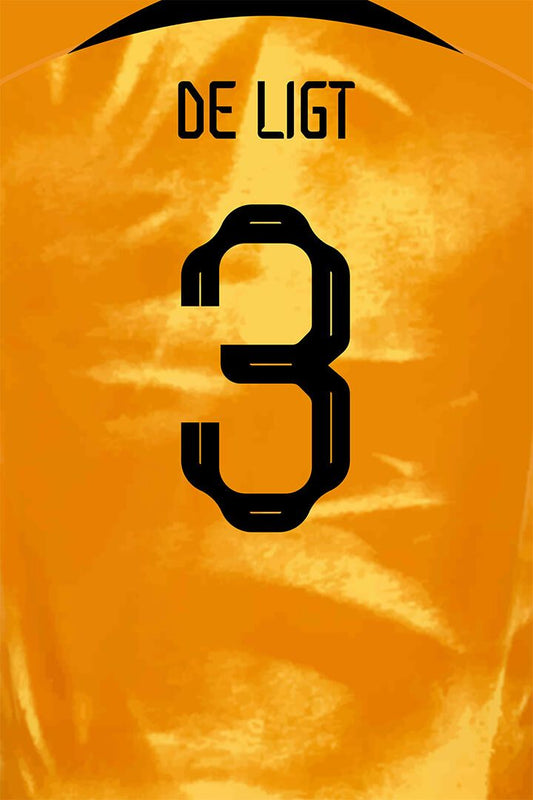 Netherlands #3 Matthijs De Ligt World Soccer Championship Jigsaw Puzzle