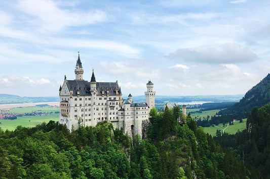 Neuschwanstein White Castle Surrounded By Trees Art Wall Decor Jigsaw Puzzle