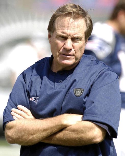 New England Patriots Bill Belichick Glossy Keychain Nfl Football Keychain 2