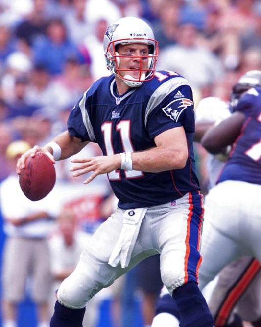 New England Patriots Drew Bledsoe Glossy Photo Print Football Poster 1