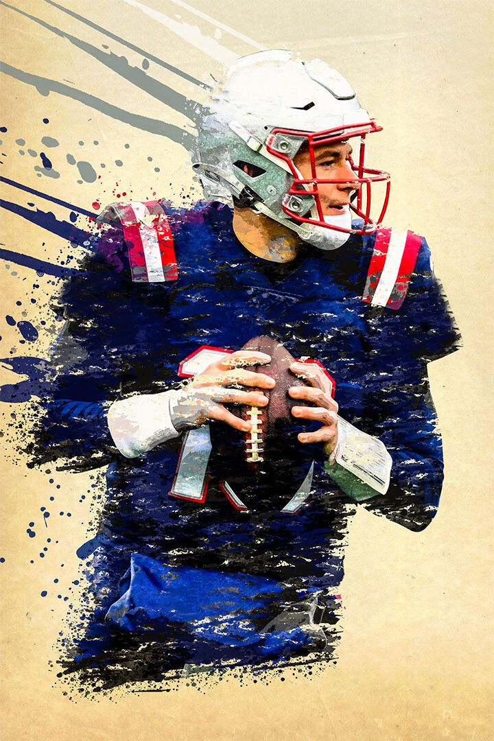 New England Patriots Mac Jones American Footballer Wall Decor Jigsaw Puzzle