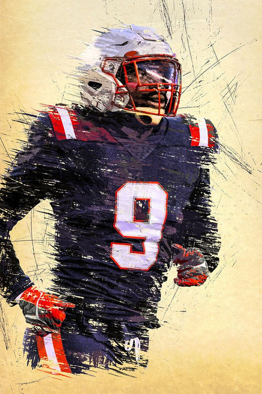 New England Patriots Matt Judon American Football Player Jigsaw Puzzle