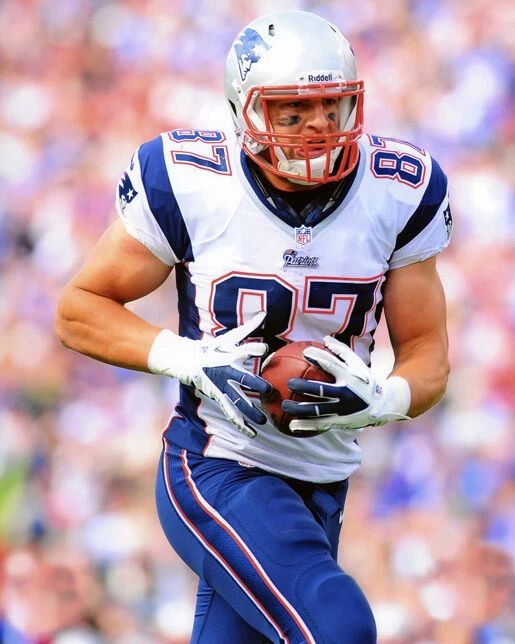 New England Patriots Rob Gronkowski Glossy Keychain Nfl Keychain