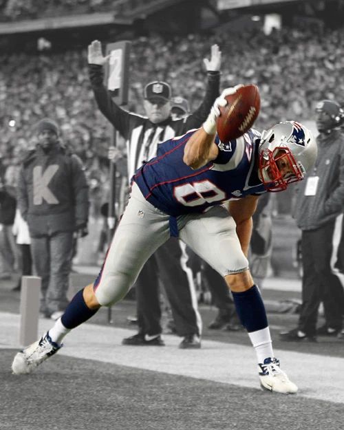 New England Patriots Rob Gronkowski Glossy Keychain Spotlight Keychain
