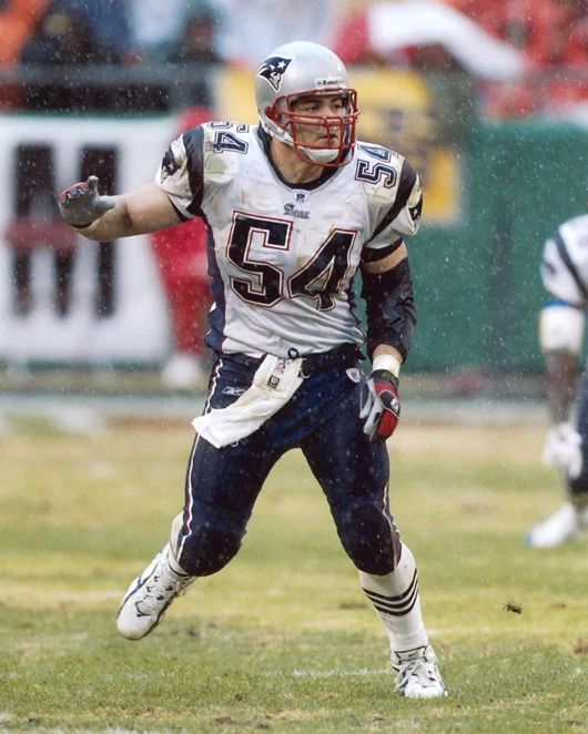 New England Patriots Tedy Bruschi Glossy Keychain Nfl Football Keychain