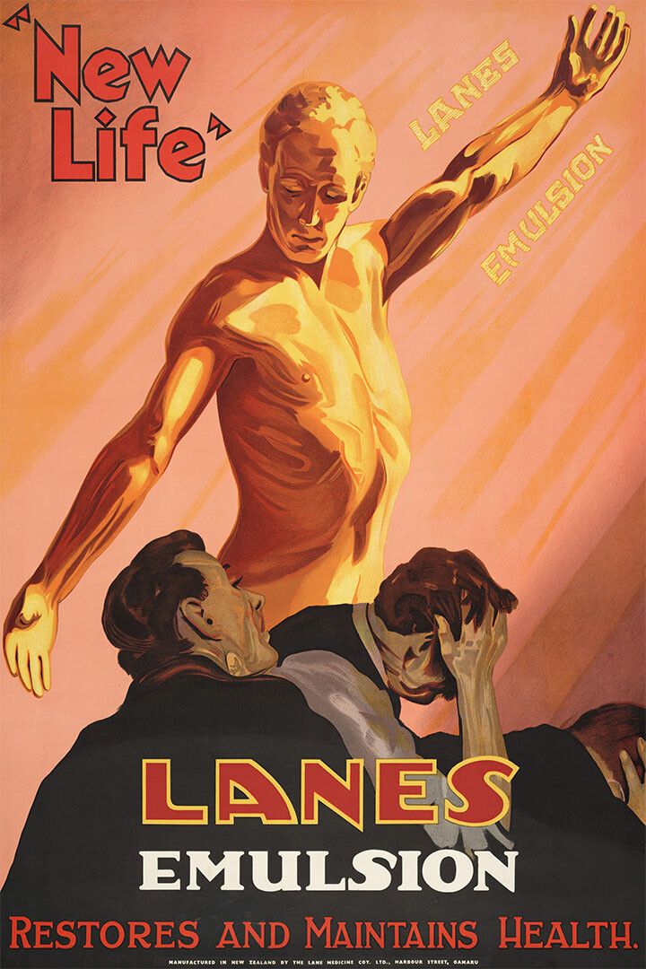 New Life Lanes Emulsion 1927 Vintage Style Health Elixir Jigsaw Puzzle