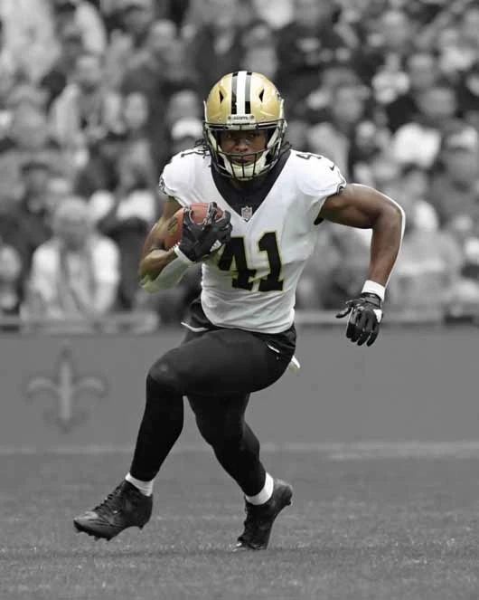 New Orleans Saints Alvin Kamara Glossy Keychain Spotlight Keychain