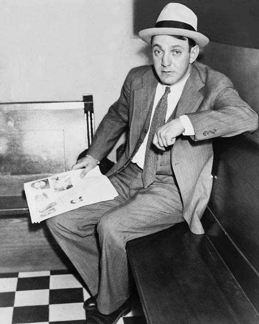 New York City Mobster Dutch Schultz Glossy Keychain Gangster Print Bootlegger 1