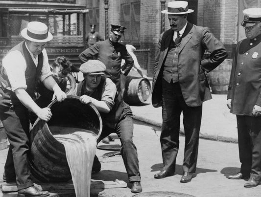 New York City Police Commissioner & Prohibition Agents Liquor Raid Photo 6 X 8