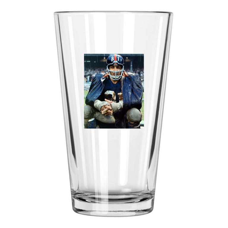 New York Giants Andy Robustelli Photo Football Hof 71 Pint Beer Drinking Glass