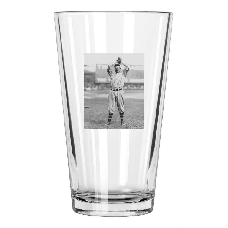 New York Giants Christy Mathewson Photo Baseball Hof 36 Pint Beer Drinking Glass