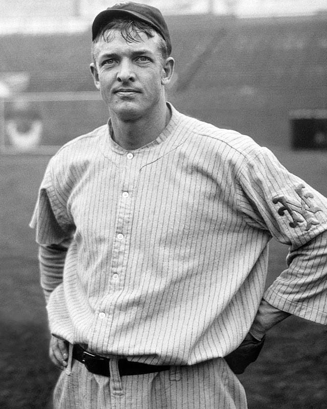New York Giants Christy Mathewson Glossy Keychain Baseball Keychain Hof 36