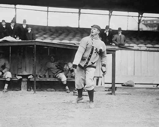 New York Giants Christy Mathewson Glossy Keychain Vintage Baseball Print