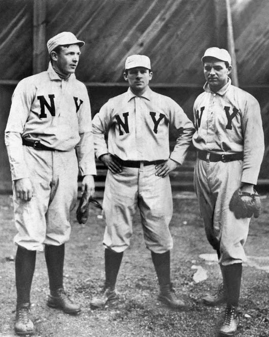 New York Giants Christy Mathewson, John Mcgraw & Joe Mcginnity Glossy Keychain