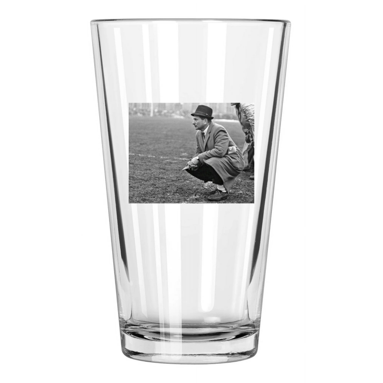 New York Giants Coach Allie Sherman Photo Football Pint Beer Drinking Glass