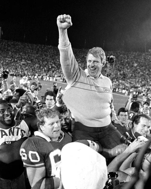 New York Giants Coach Bill Parcells Glossy Keychain Super Bowl Xxi Print