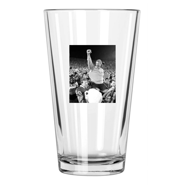 New York Giants Coach Bill Parcells Super Bowl Xxi Pint Beer Drinking Glass