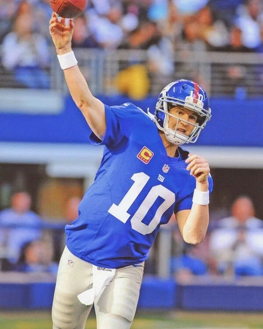 New York Giants Eli Manning Glossy Keychain Print Nfl Football Keychain