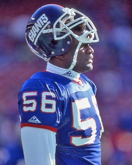 New York Giants Lawrence Taylor Glossy Keychain Football Keychain Hof 99