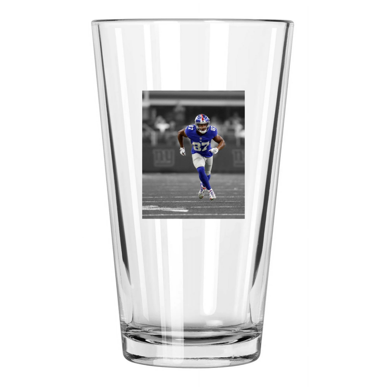 New York Giants Sterling Shepard Photo Spotlight Pint Beer Drinking Glass