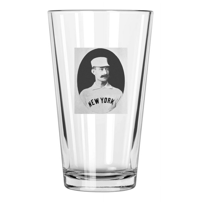 New York Giants Timothy 'Tim' Keefe Photo Hof 64 Pint Beer Drinking Glass
