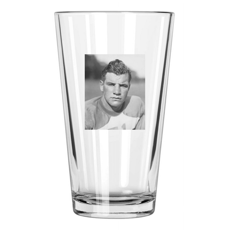 New York Giants Tuffy Leemans Photo Football Hof 78 Pint Beer Drinking Glass
