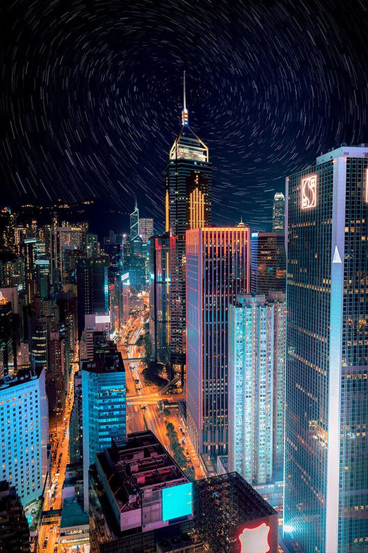 New York High Rise Buildings At Night Art Wall Decor Jigsaw Puzzle